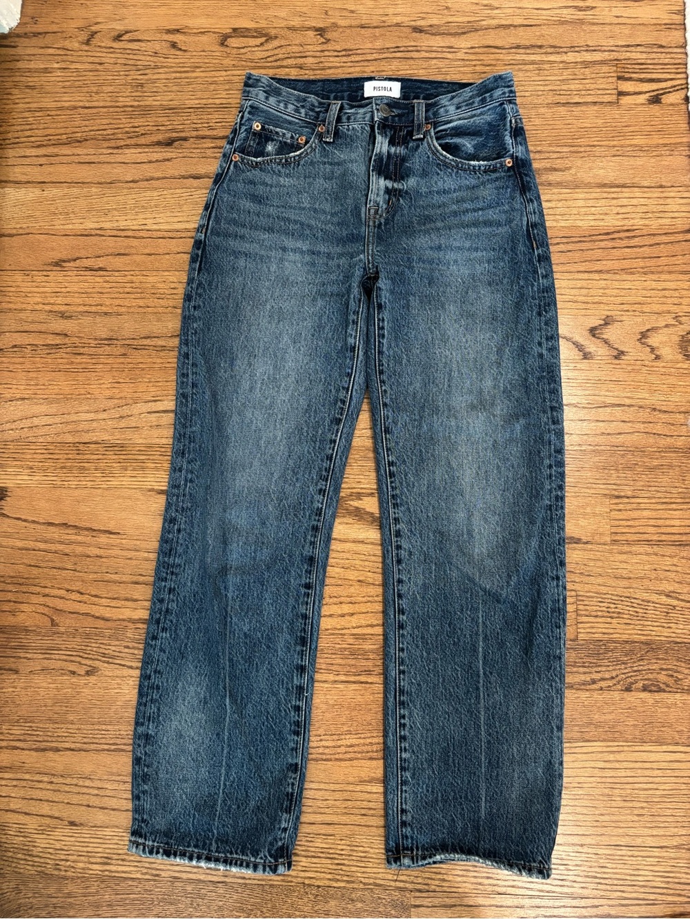 pistola LEXI MID RISE BOWED STRAIGHT JEAN - ARTISAN
